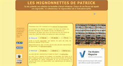 Desktop Screenshot of mignonnettes.eu